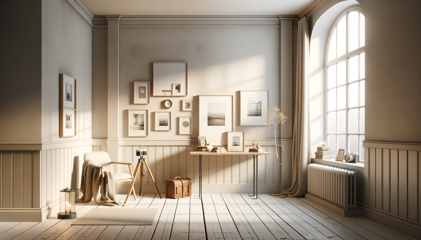 A warm room displaying a collection of shared memories